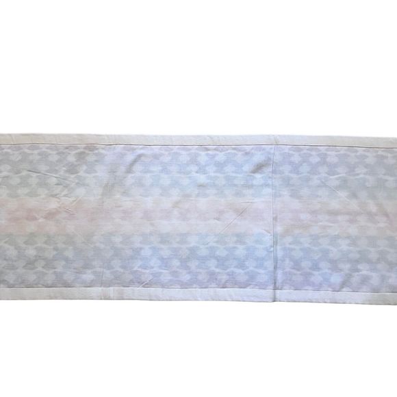 Crate & Barrel Solstice Table Runner Spring Easter Rainbow Embroidered 90x14 - Picture 7 of 15